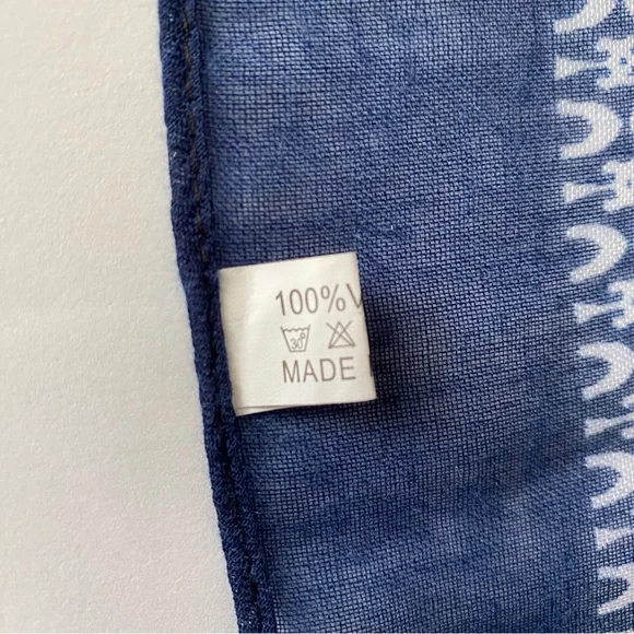 Patchwork Bandana print rayon tassel trimmed scarf - Picture 6 of 8